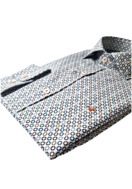 Camisa estampada cuadros Yate Corsare...