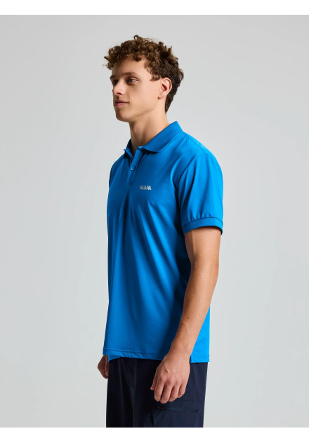 Polo técnico Evo Slam hombre azul grecia