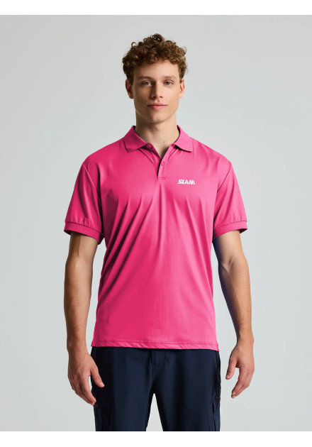 Polo técnico Evo Slam hombre rosa