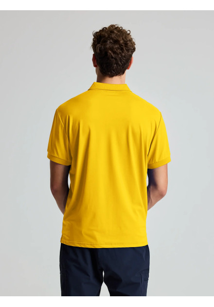 Polo técnico Evo Slam hombre amarillo
