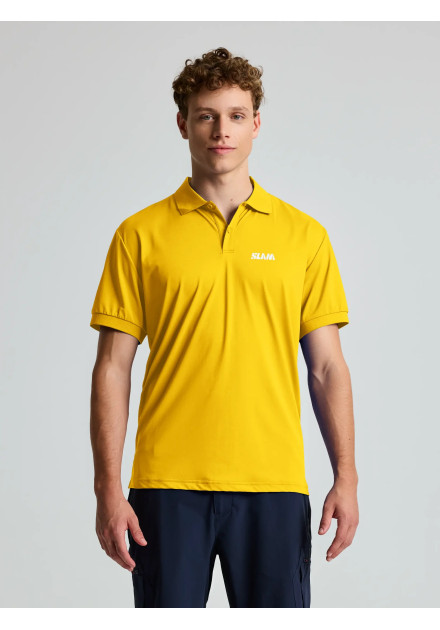 Polo técnico Evo Slam hombre amarillo