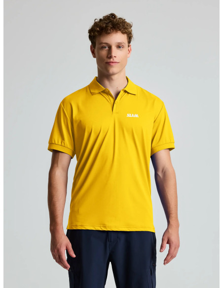 Polo técnico Evo Slam hombre amarillo