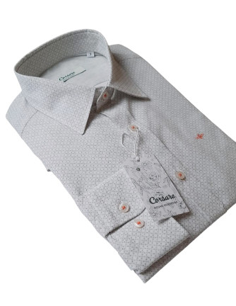 Camisa manga larga estampada Milan Corsare blanco 2