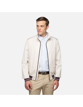 Chaqueta bomber ligera Harrod Geox beige piedra