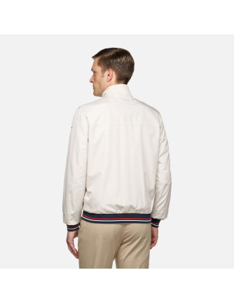 Chaqueta bomber ligera Harrod Geox beige piedra 2