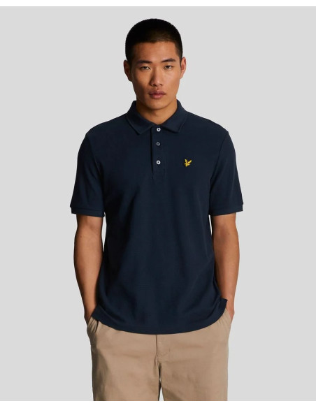 Polo manga corta Milano Lyle & Scott azul marino