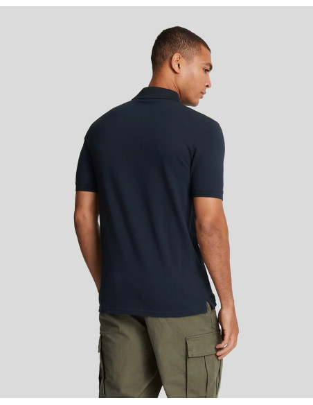 Polo manga corta plain Lyle & Scott azul marino