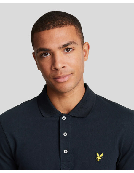 Polo manga corta plain Lyle & Scott azul marino