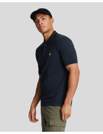 Polo manga corta plain Lyle & Scott azul marino