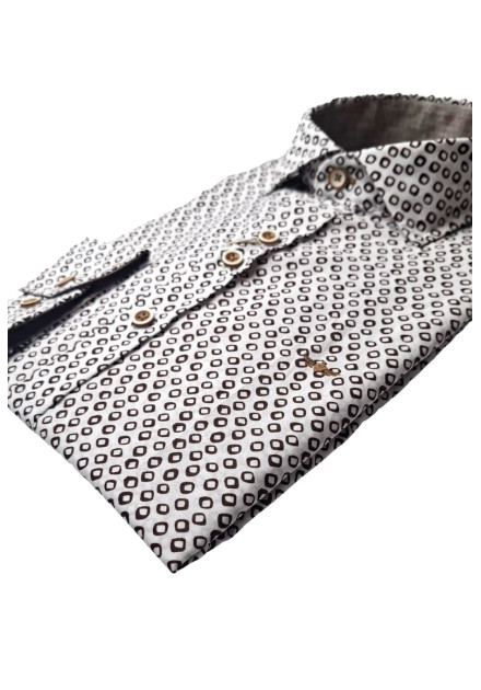 Camisa estampada rombos Passaport...