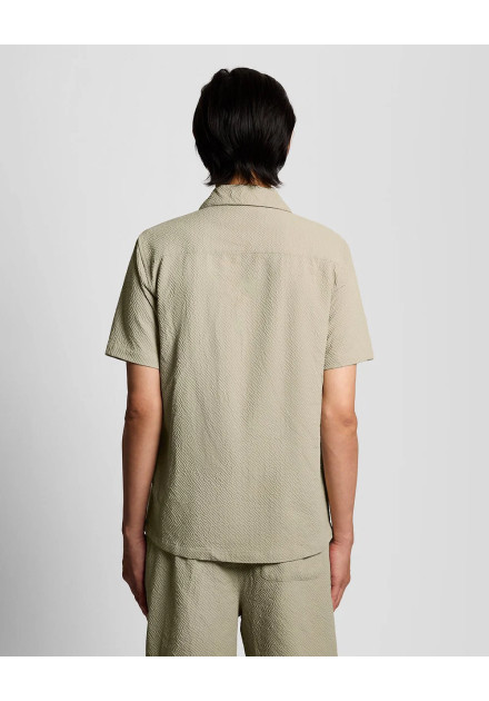 Camisa Crinkle Lyle & Scott verde