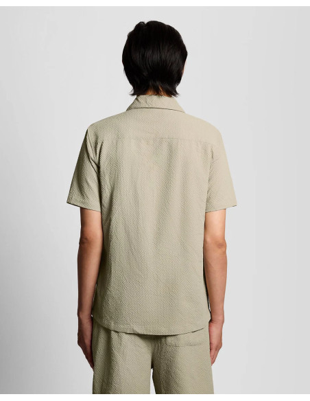 Camisa Crinkle Lyle & Scott verde