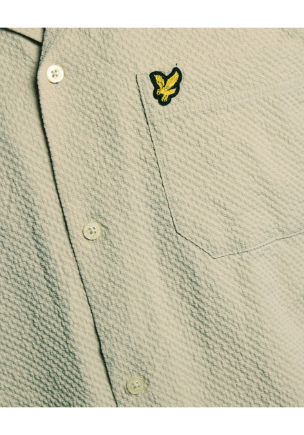 Camisa Crinkle Lyle & Scott verde