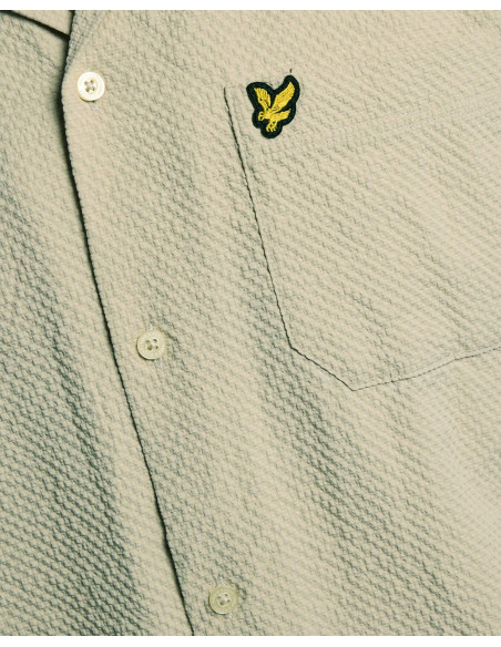 Camisa Crinkle Lyle & Scott verde