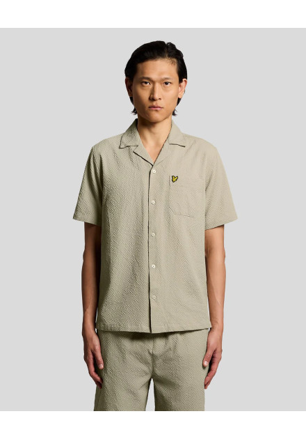 Camisa Crinkle Lyle & Scott verde
