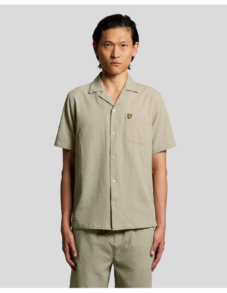 Camisa Crinkle Lyle & Scott verde