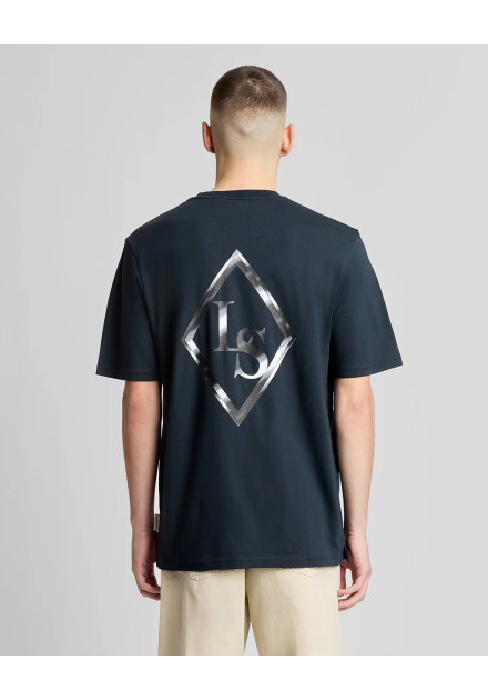 Camiseta Graphic Lyle & Scott azul...