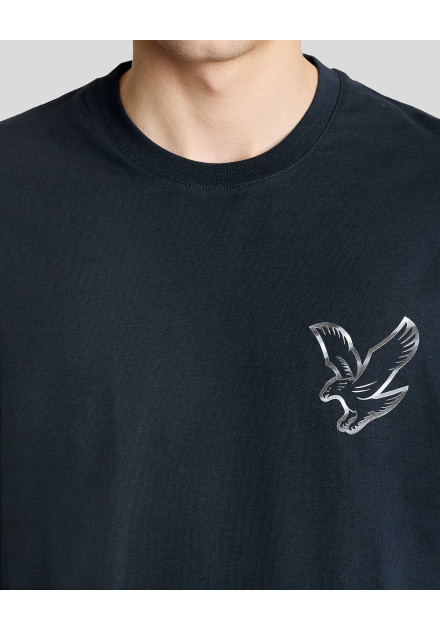 Camiseta Graphic Lyle & Scott azul...