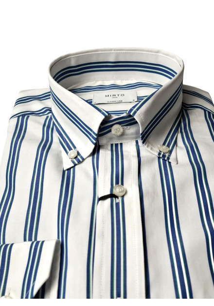 Camisa rayas Aspen Mirto blanca rayas...