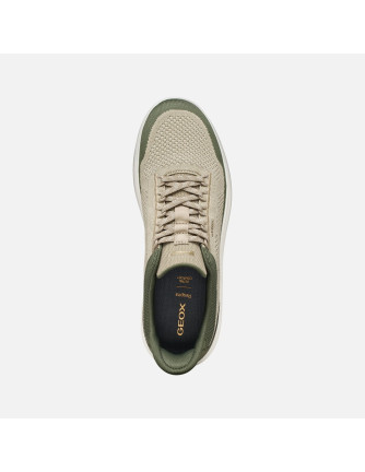 Zapatillas deportivas Spherica Plus Geox Beige Verde Oliva 2