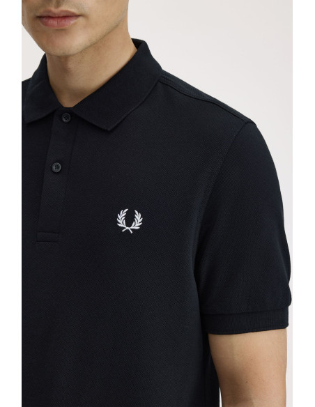 Polo manga corta M6000 Fred Perry Negro Blanco