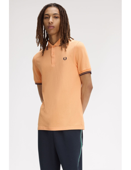 Polo manga corta M3600 Fred Perry naranja pastel