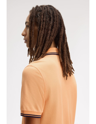 Polo manga corta M3600 Fred Perry naranja pastel 2