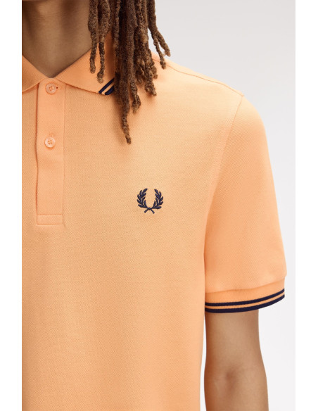 Polo manga corta M3600 Fred Perry naranja pastel