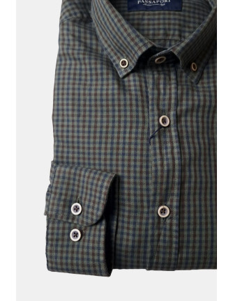 Camisa a cuadros CD IT Passaport verde oscuro 2