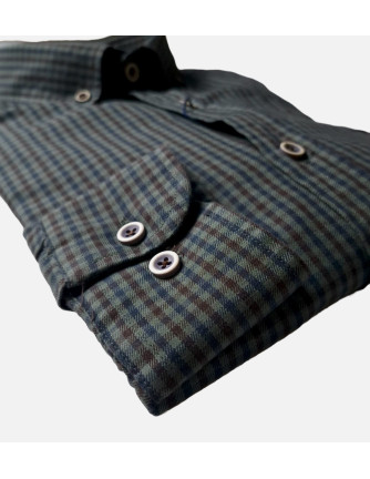 Camisa a cuadros CD IT Passaport verde oscuro