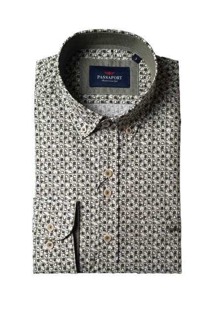 Camisa estampada Lisboa Passaport verde