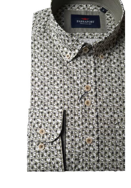 Camisa estampada Lisboa Passaport verde