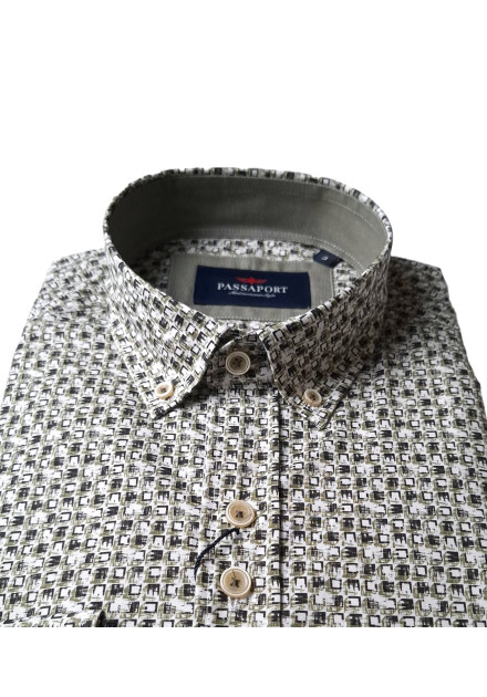 Camisa estampada Lisboa Passaport verde