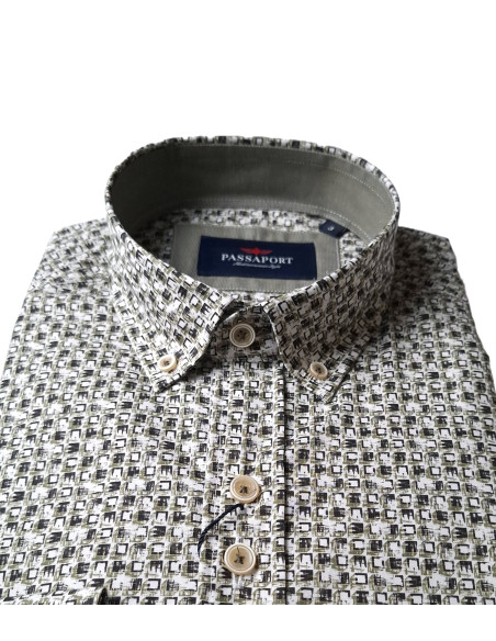 Camisa estampada Lisboa Passaport verde