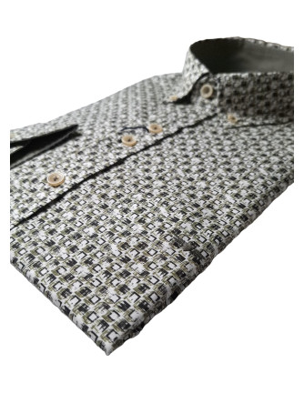Camisa estampada Lisboa Passaport verde 2