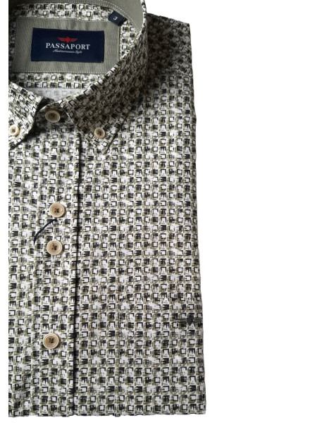 Camisa estampada Lisboa Passaport verde