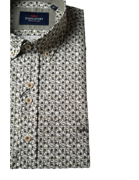 Camisa estampada Lisboa Passaport verde