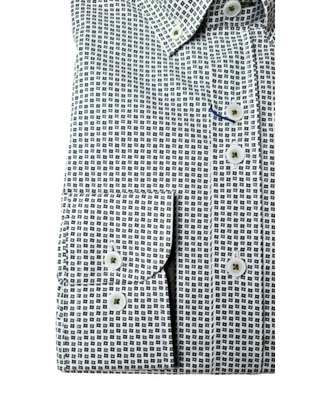 Camisa estampada Menorca Passaport blanca