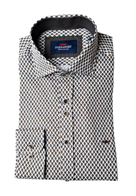 Camisa estampada origami Teruel...