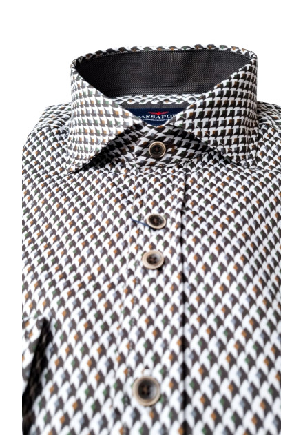Camisa estampada origami Teruel...